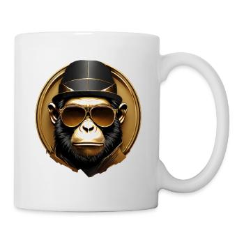 Golden Gorilla Gentleman - Mug - white - Right