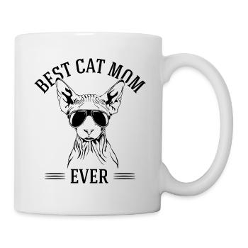 Best Cat Mom Ever Sphynx Katze Katzen Wilsigns - Tasse - Weiß - Rechts