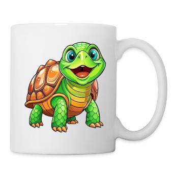 Méga Tortue Mignonne - Mug blanc - blanc - Droite