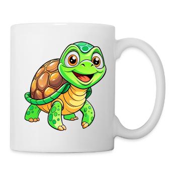 Méga Tortue Mignonne - Mug blanc - blanc - Droite