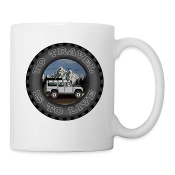VOYAGER, C’EST VIVRE - Mug blanc - blanc - Droite