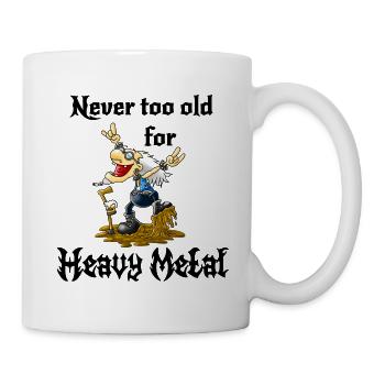 Heavy Metal Opa - Never too old for Heavy metal - Mug - white - Right