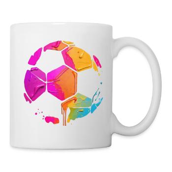 COLORFUL FOOTBALL COLORED SOCCER - Mug - white - Right