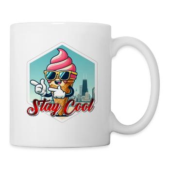 Stay Cool Ice - Tasse - Weiß - Rechts