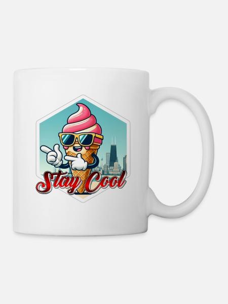 Stay Cool Ice - Tasse - Weiß