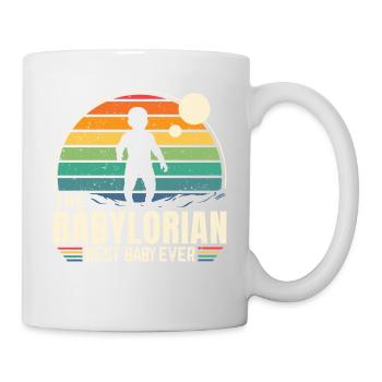 The BABYLORIAN - Bébé Vintage - Mug blanc - blanc - Droite