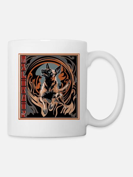 action malinois - Mug blanc - blanc