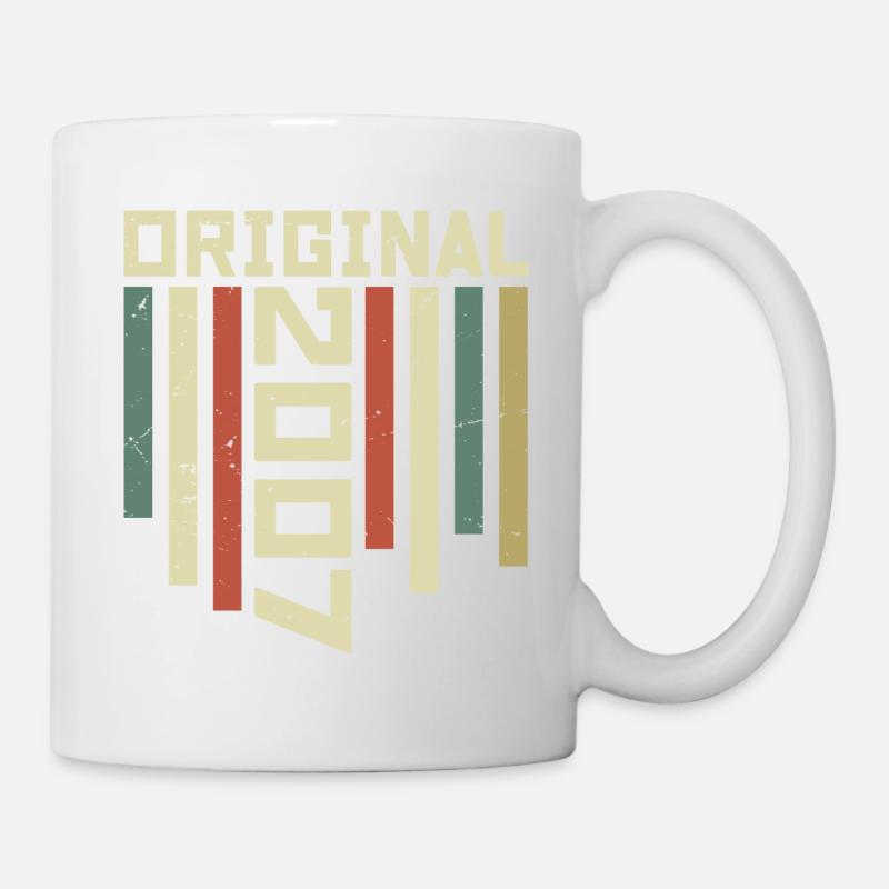 2007 Retro Geschenk 2007 17 Jahre Jubiläum Geschenk - Tasse - Weiß
