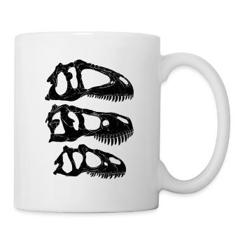 Giganotosaurus Tyrannosaurus Rex Allosaurus - Tasse - Weiß - Rechts