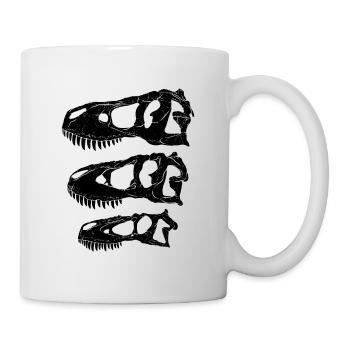 Daspletosaurus Tarbosaurus Tyrannosaurus Rex - Tasse - Weiß - Rechts