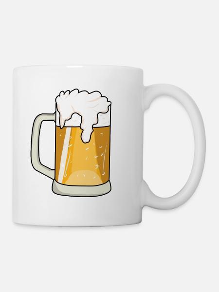 Bier - Tasse - Weiß