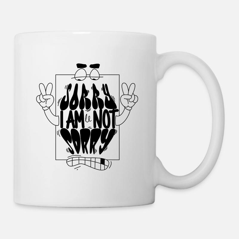 Désolé Pas désolé - Mug blanc - blanc
