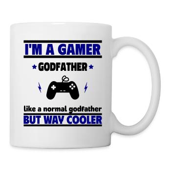 Godfather gamer: cooler than a normal - Mug - white - Right