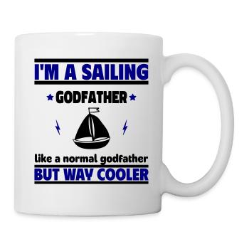Le parrain cool en tant que capitaine, parfait pour Boo - Mug blanc - blanc - Droite