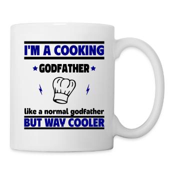 Der Pate Koch, viel cooler als ein normaler Pate - Tasse - Weiß - Rechts