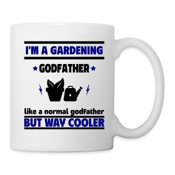 Godfather and gardener – cooler than normal - Mug - white - Right