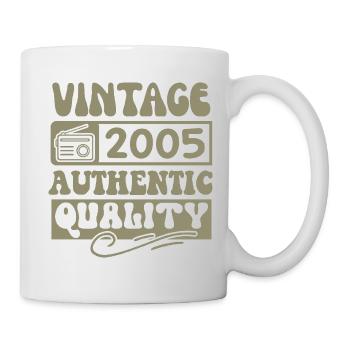 Authentic 2005 Millésime 2005 - Vintage 2005 Rétro - Mug blanc - blanc - Droite
