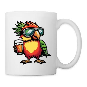 Papagai Après-Ski Bière Bande dessinée - Mug blanc - blanc - Droite