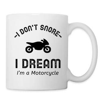 Je ne ronfle pas que je suis une moto - Mug blanc - blanc - Droite