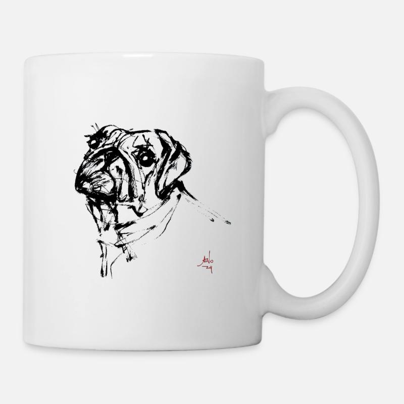 Pug - Mug - white