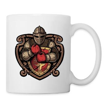 Ritter Boxer MMA Logo - Tasse - Weiß - Rechts