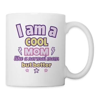 Maman cool, Cadeau de fête des mères, Décontracté - Mug blanc - blanc - Droite