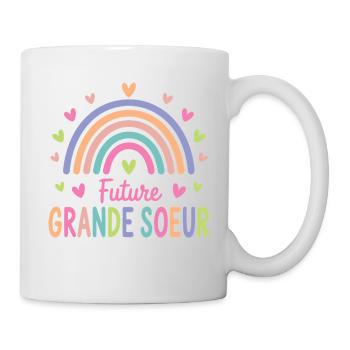 Future Grande Sœur – Annonce de Grossesse - Mug blanc - blanc - Droite