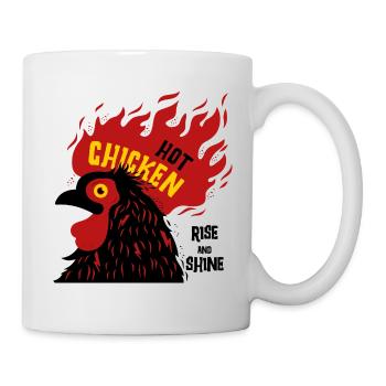 Heißes hähnchen - Tasse - Weiß - Rechts