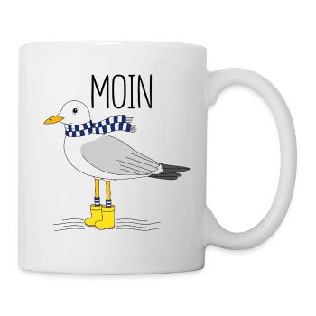 Möwe und das meer - Tasse - Weiß - Rechts