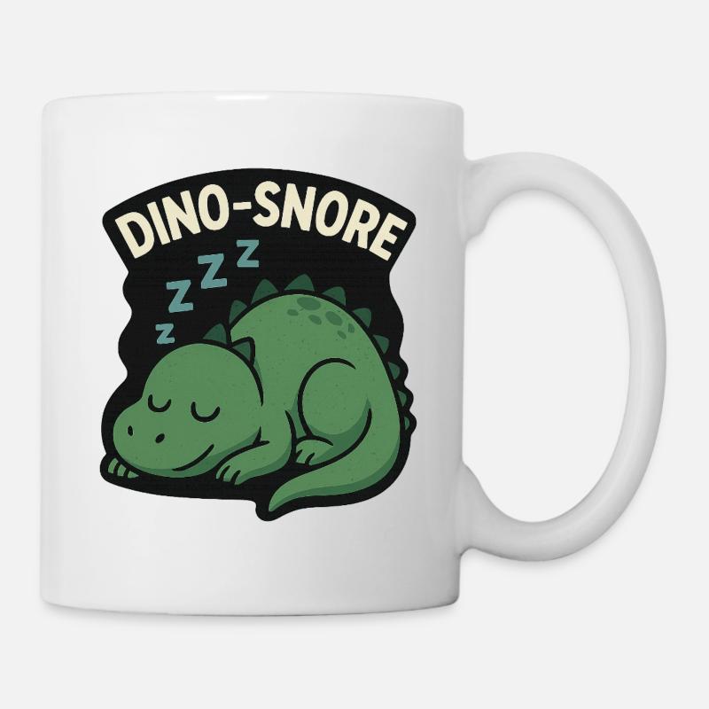 Dino Ronflement Sommeil Dino - Mug blanc - blanc