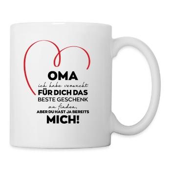 Oma Großmutter lustiges Geschenk - Tasse - Weiß - Rechts