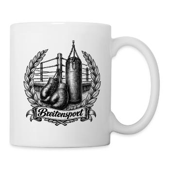 Breitensport Boxen - Tasse - Weiß - Rechts
