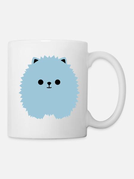 Zwergspitz V1 - Tasse - Weiß