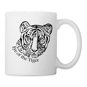 Tiger Eye of the Tiger Rocky Balboa boxen Boxer - Tasse - Weiß - Rechts