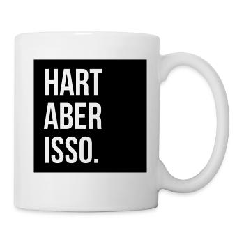 hart aber isso Spruch Straße hip hop rap - Tasse - Weiß - Rechts