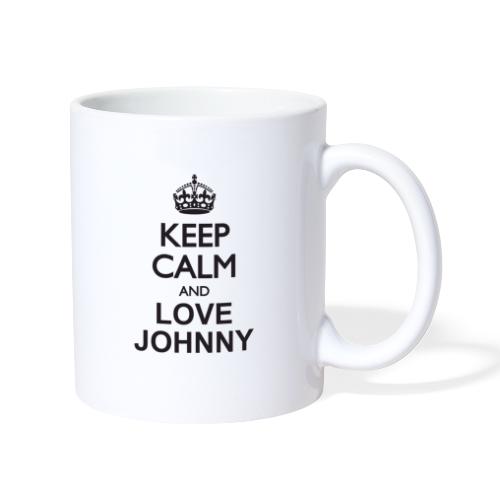 keep calm and love Johnny - Mug blanc