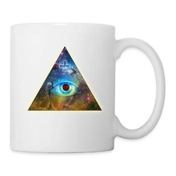 All-Seeing Eye of God - The Eye of God, Cross, - Mug - white - Right