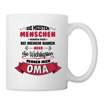 Beim Namen nennen - Oma - Tasse - Weiß - Rechts