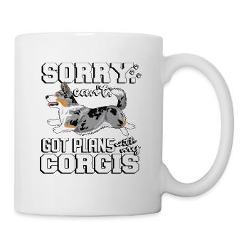 corgiplans6 - Tasse - Weiß - Rechts