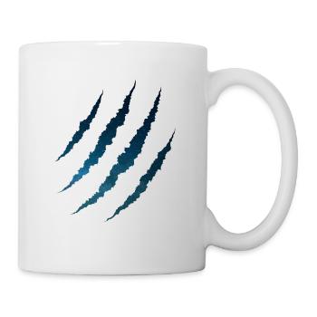 Galaxy space scratches - Mug - white - Right