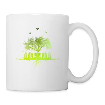 Arbre Vert - Nature Arbre Ville cadeau urbain - Mug blanc - blanc - Droite