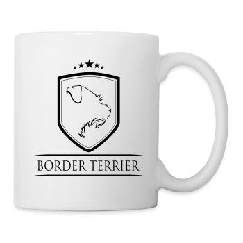BORDER TERRIER COAT - Mug blanc - blanc - Droite