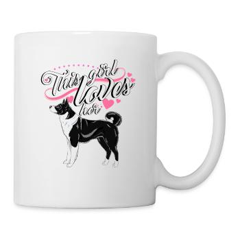 Karelian Bear Dog Girl2 - Mug - white - Right