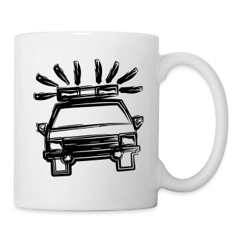 police car - Mug - white - Right