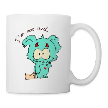 Liebes Monster - Tasse - Weiß - Rechts