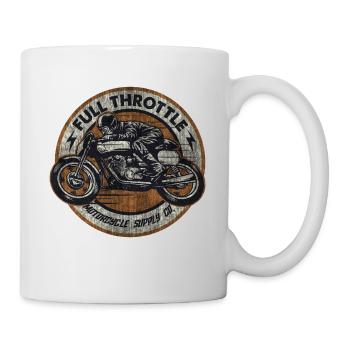 SSD Full Throttle retro racer - Biker Design used - Tasse - Weiß - Rechts