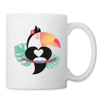 TUCAN IN LOVE - Tasse - Weiß - Rechts