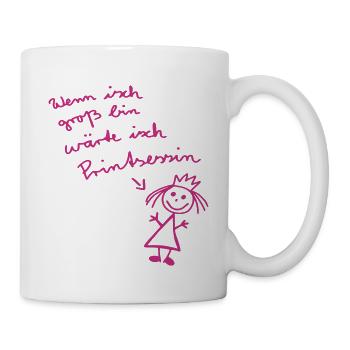 Prinzessin - Tasse - Weiß - Rechts