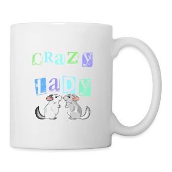 Folle dame chinchilla - Mug blanc - blanc - Droite