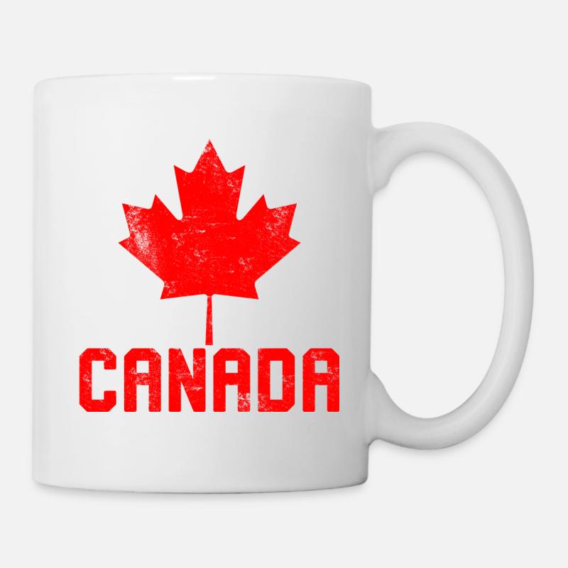 Drapeau Maple Leaf Canada - Mug blanc - blanc
